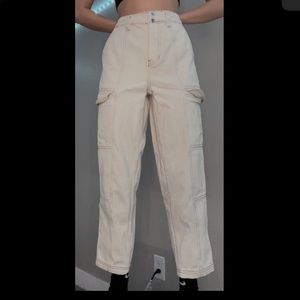 Cream and white pants